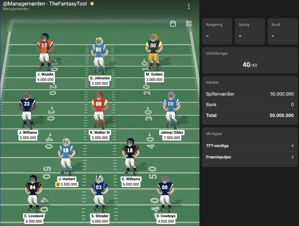 NFL-Fantasy Runde 1