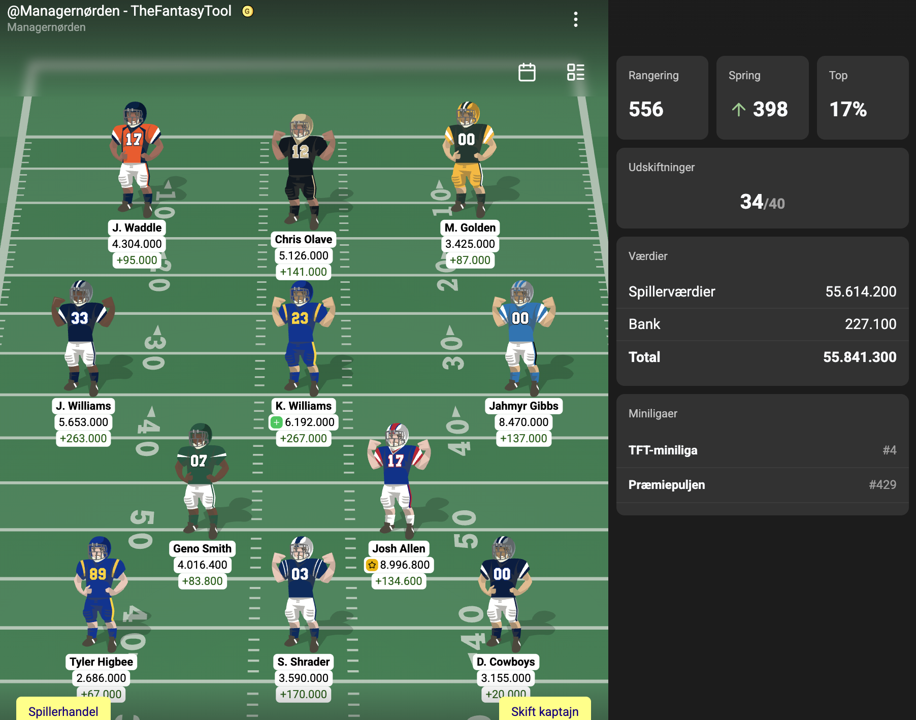 NFL-Fantasy Runde 5