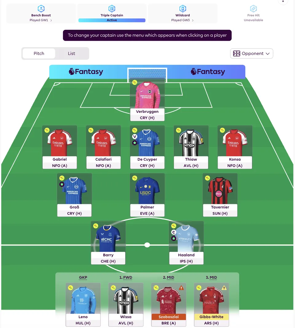 GW7 Team Reveal - FPL Physio